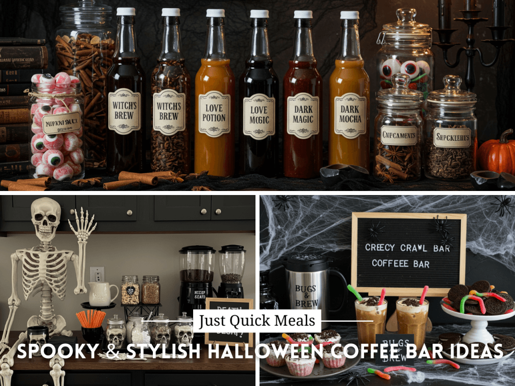 Spooky & Stylish Halloween Coffee Bar Ideas