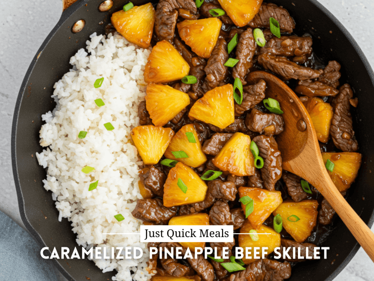 Caramelized Pineapple Beef Skillet