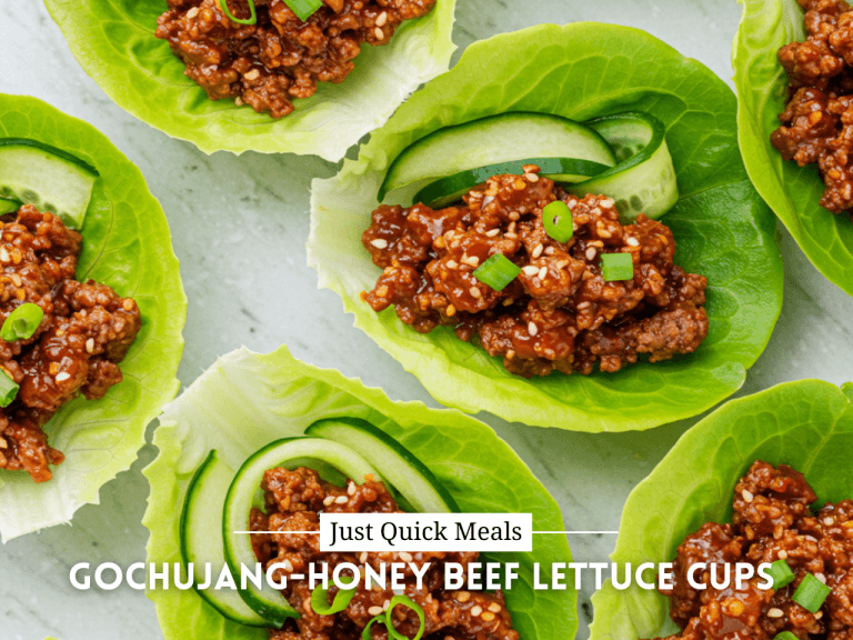 Gochujang-Honey Beef Lettuce Cups